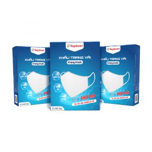 Khẩu trang vải kháng khuẩn Nagakawa Công nghệ Nhật Bản - Hộp 10 chiếc