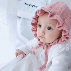 Mũ Len Xòe Dễ Thương Cho Bé