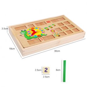 Đồ Chơi Toán Học Có Chữ Số, Que Tính, Bảng Số Bằng Gỗ cho bé