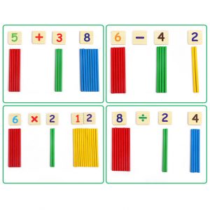 Đồ Chơi Toán Học Có Chữ Số, Que Tính, Bảng Số Bằng Gỗ cho bé