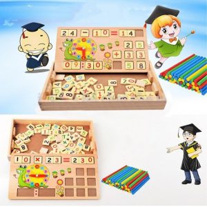Đồ Chơi Toán Học Có Chữ Số, Que Tính, Bảng Số Bằng Gỗ cho bé