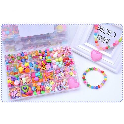 Bộ xâu vòng hạt cườm cho bé tha hồ sáng tạo trang sức