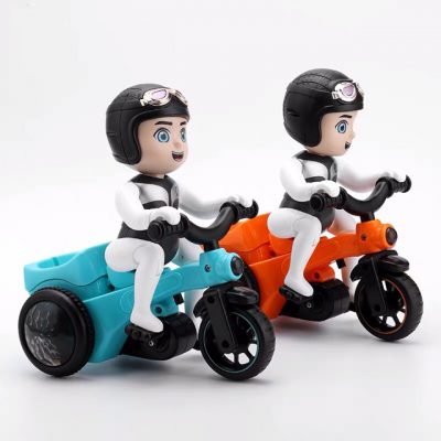 Đồ chơi cậu bé shipper đạp xe nhào lộn xoay 360 độ