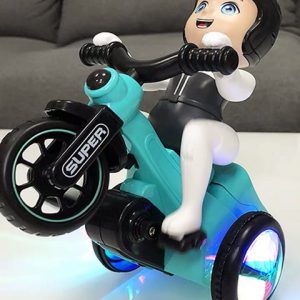 Đồ chơi cậu bé shipper đạp xe nhào lộn xoay 360 độ