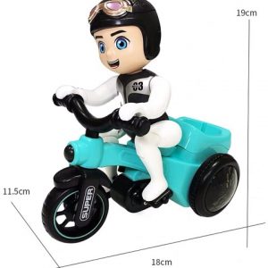 Đồ chơi cậu bé shipper đạp xe nhào lộn xoay 360 độ