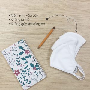 Khẩu trang vải kháng khuẩn Nagakawa Công nghệ Nhật Bản - Hộp 10 chiếc