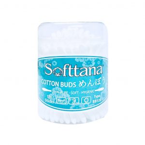 Bông vệ sinh tai mũi trẻ em Softtana BB120 ( 12 Lọ)