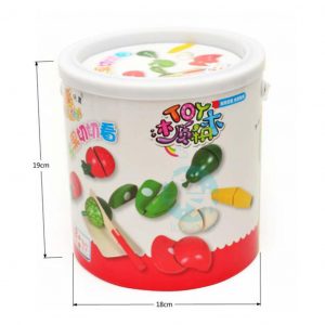 Hộp cắt hoa quả đồ chơi bằng gỗ cho bé