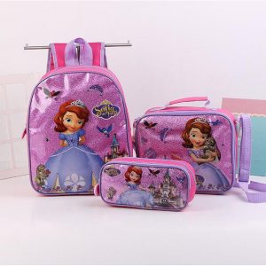Bộ 3 món Ba Lô họa tiết siêu xinh cho bé