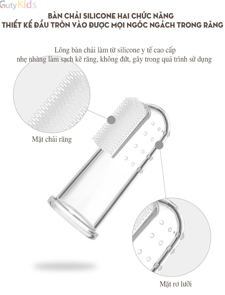 Bàn chải silicon Softtana an toàn tuyệt đối cho bé