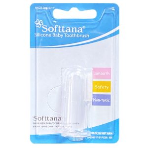 Bàn chải silicon Softtana an toàn tuyệt đối cho bé