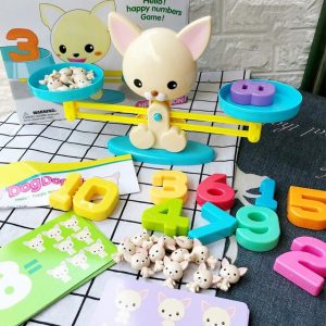 Bộ đồ chơi cân bằng đĩa toán học cho bé