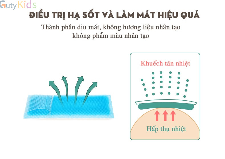 Miếng dán hạ sốt COOLING SHEET APPLE