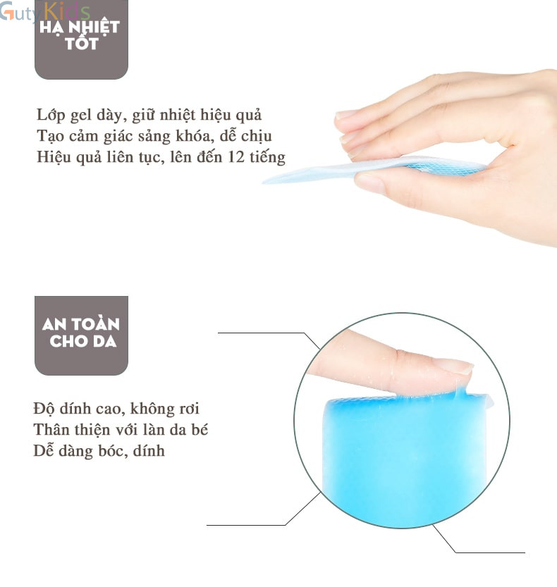 Miếng dán hạ sốt COOLING SHEET APPLE