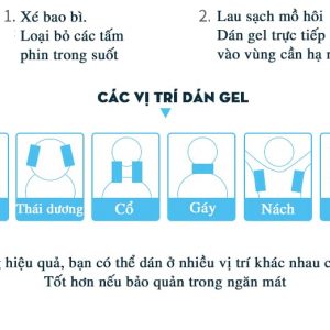 Cách sử dụng miếng dán hạ sốt