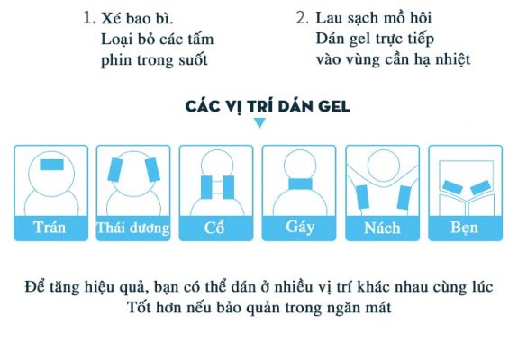 Cách sử dụng miếng dán hạ sốt