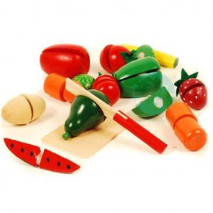 Hộp cắt hoa quả đồ chơi bằng gỗ cho bé