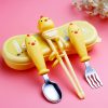Bộ thìa dĩa đũa tập ăn BaBy Hàn Quốc